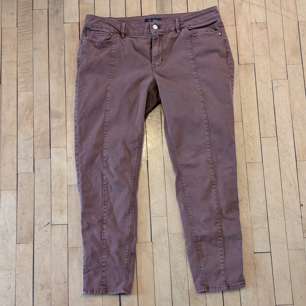 White House Black Market Brown Jeans